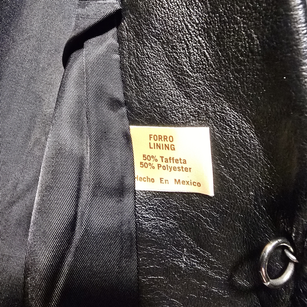 Attica Of California Black Leather Women's Jacket - Vintage - Size 17/18 - Picture 4 of 10